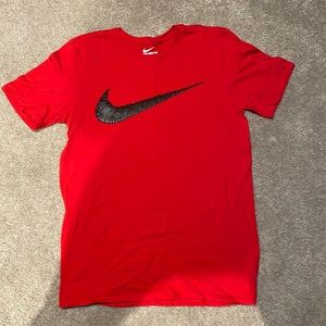 Red NIKE Mens T-Shirt